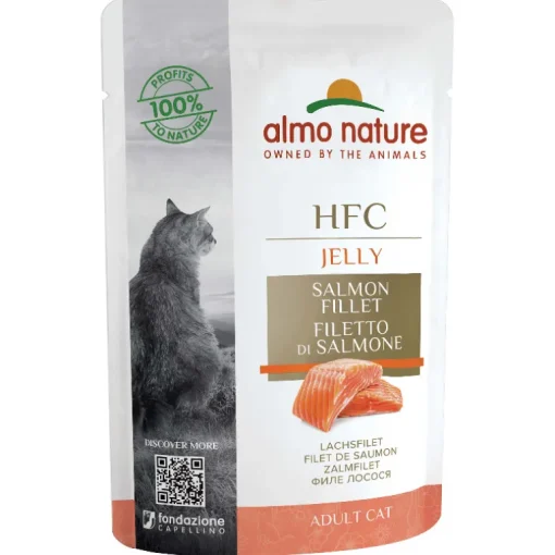 Almo Nature  HFC Jelly Lachs Adult Beutel 24x55g