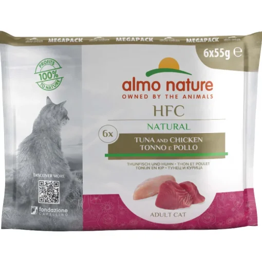 Almo Nature HFC Natural Adult Thunfisch & Huhn 8x6x55g