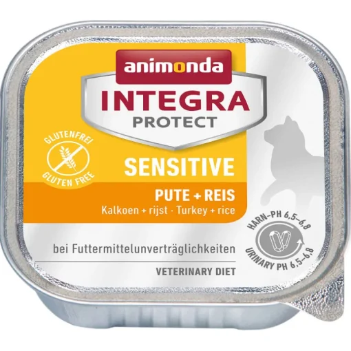 animonda Integra Protect Sensitive mit Pute & Reis 16x100g