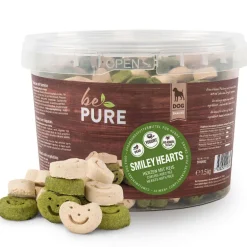 bePure Hundeleckerli Smiley Hearts 1.3kg