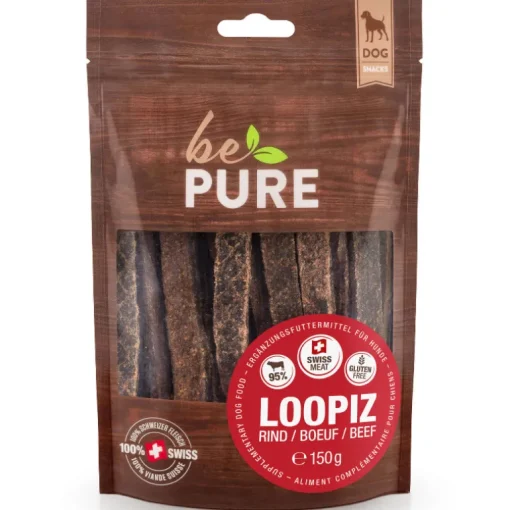 bePure Hundesnack Loopiz Rind 150g