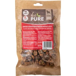 bePure Hundesnack Swiss Rinderwürstli-Cuts 150g
