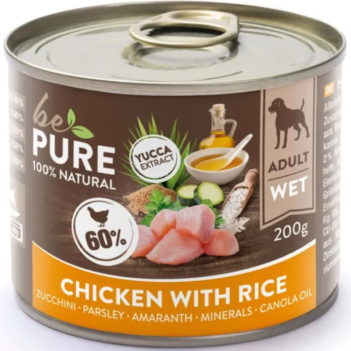 bePure Nassfutter Adult Huhn & Reis