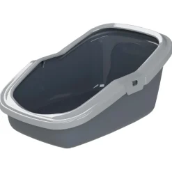 Chatnelle Katzentoilette Eco Minor offen mit Siebeinsatz grau