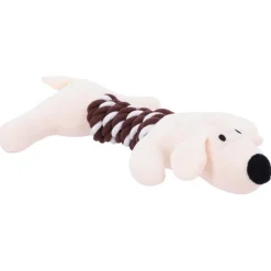 Freezack Hundespielzeug Plüsch Hund mit Seil 32cm