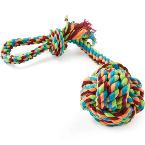 Freezack Hundespielzeug Rope Knot Loop mit Ball