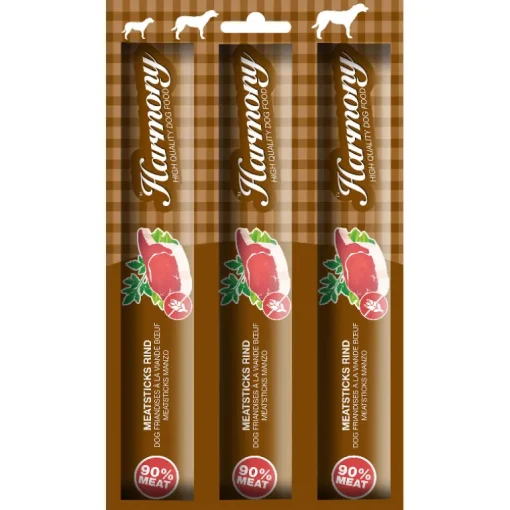 Harmony Dog Snacks Meatsticks 3er Rind 3x15g