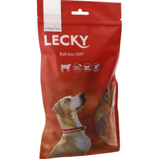 Lecky Hundesnack Bull-Kau soft 9-10cm 200g