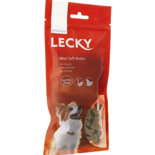 Lecky Mini Soft Bones mit Strauss