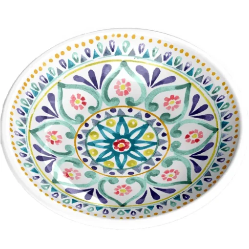 TarHong Katzennapf Melamin-Schale Boho mehrfarbig