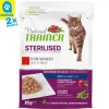 Trainer Natural Sterilised Adult Rind in Sauce 12x85g Beutel