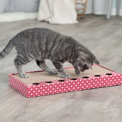Trixie Kratzpappe mit Spielzeug pink
