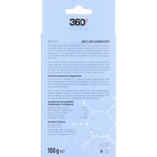 360° Veterinary Nutrition Dog Superfood Agility Anti-Inflammatory 100g