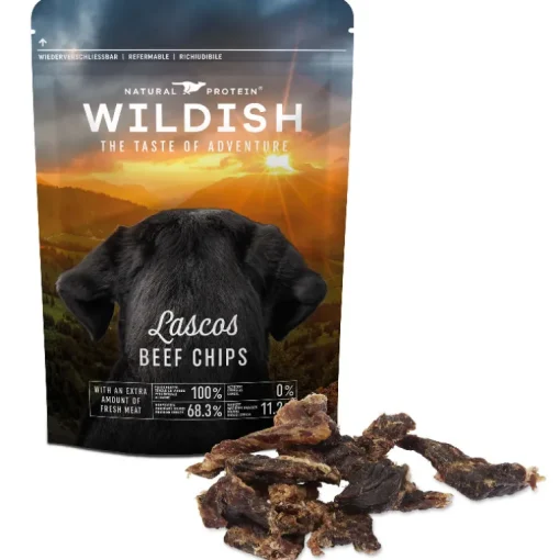 Wildish Dog Lascos Beef Chips Hundesnack 80g