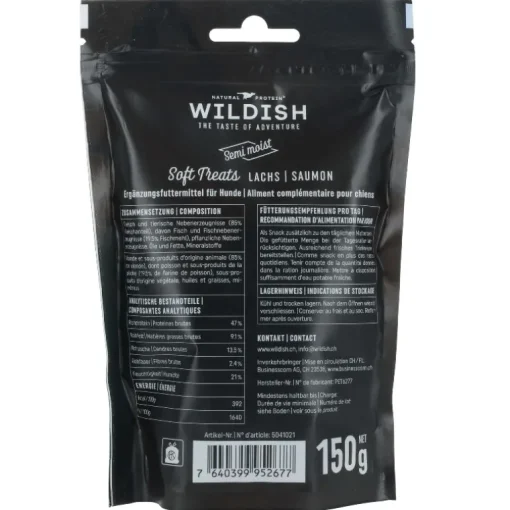 Wildish Dog Semi-Moist Treats Lachs 150g