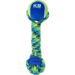 Zeus Hundespielzeug K9 Fitness Rope & TPR Tennis Dumbbell