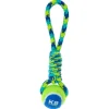Zeus Hundespielzeug K9 Fitness Tennis Ball Rope Tug